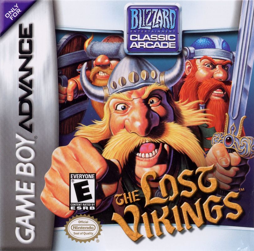 The Lost Vikings box art for GameBoy Advance